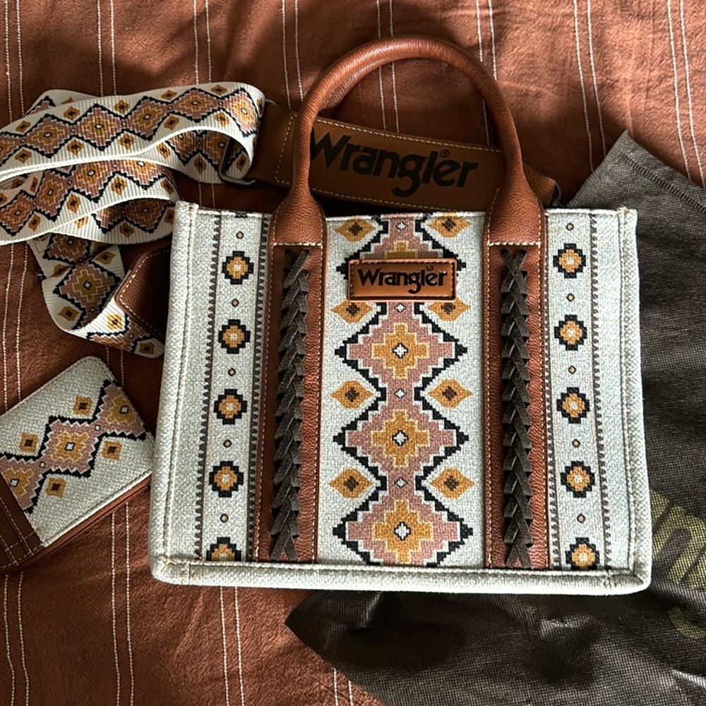 Wrangler Tote Bag and coin/card wallet